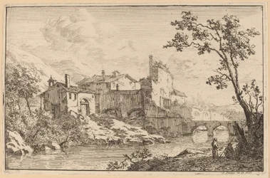 Houses at the Side of a River