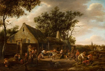 Dancing Peasants before an Inn