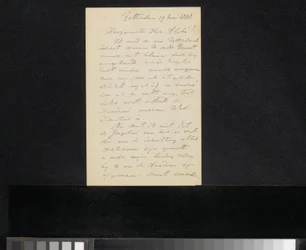 Letter to August Allebé