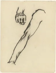 Study Sheet with Arm and Hand