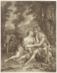 Venus Prevents Adonis from Hunting