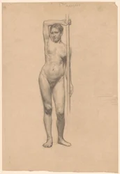 Standing Female Nude, Seen from the Front