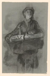 Standing Boy with Basket