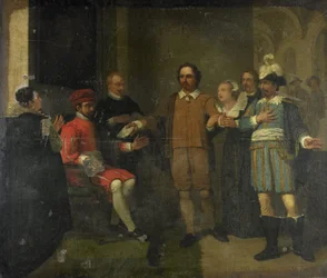 Jacob Simonsz de Rijk Getting the Spanish Governor-General Requesens to Release Marnix van Sint Aldegonde, 1575