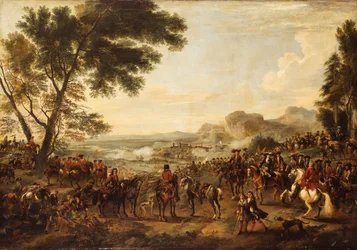 King William III and his Troops preparing for a Battle