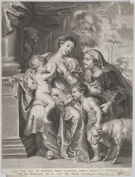 The Holy Family with Elizabeth and the Infant Saint John the Baptist, the Virgin Nursing the Infant Christ, c.1635-42