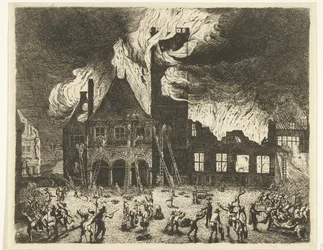 The Fire in the Old Town Hall of Amsterdam, 1652