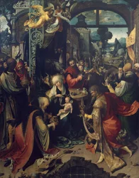 Birth of Jesus, central panel of triptych