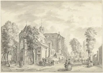 Pieterskerk in Utrecht with the Dom in the Background