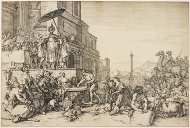 Joseph Distributing Grain in Egypt