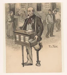Old General as Street Musician