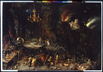 The Fire by Brueghel Jan I (1568-1625), 1621