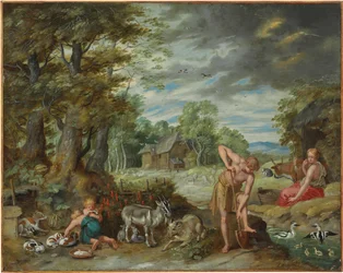 Adam at Work in a Field, from The Story of Adam and Eve