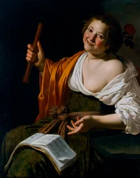 Girl with a Flute, c. 1630