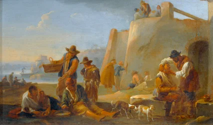 The Neapolitan Barber, Scene of Popular Life in Rome