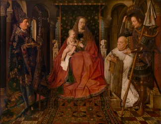 Madonna Surrounded by Saint George, Saint Donatianus of Reims and the Donor Canon Van der Paele