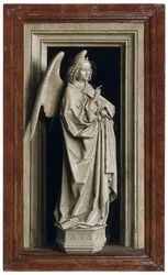 The Annunciation Diptych, Left Panel, 1434-1435