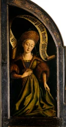 The Ghent Altarpiece. Adoration of the Mystic Lamb: Cumaean Sibyl
