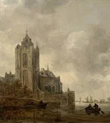 A Church on the Bank of a River