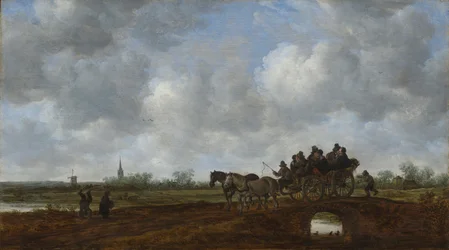 Landscape with a Horse-Drawn Cart on a Bridge