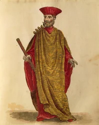 Captain General of Navy of Serenissima Republic of Venice, from illustrated book of costumes