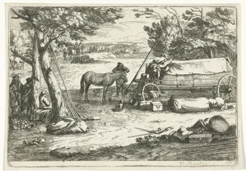 Landscape with Cart and Figures