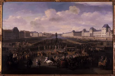 Louis XIV Approaching the Pont Neuf, Paris