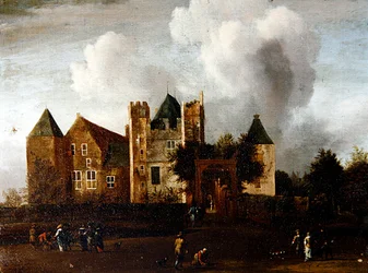 A View of Purmerend Castle, near Monnickendam, Waterland, Holland