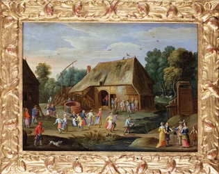 Gentry at a Peasant Dance in a Farmyard