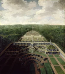View of the Karlsberg Complex from the Cascades and Gardens to the Octogon
