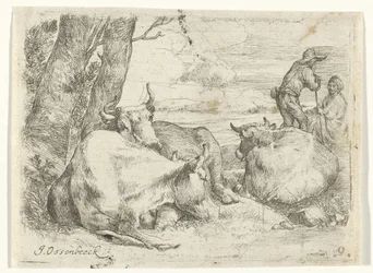 Three Cows and Two Shepherds