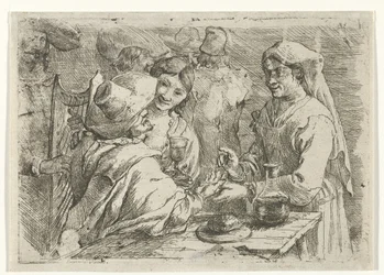 Fortune Teller with a Client