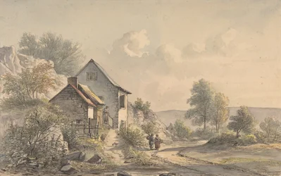 Village Scene with Figures
