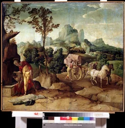 The Christening. Saint Philip Baptizes the Eunuch of the Queen of Ethiopia