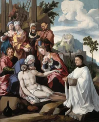 The Lamentation over Christ with a Donor