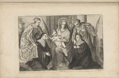 Mary with the Christ Child, St. Lucia, St. Catherine of Alexandria, and Two Donors