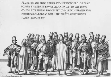Group of Trumpeters in the Funeral Procession of Emperor Charles V, 1559