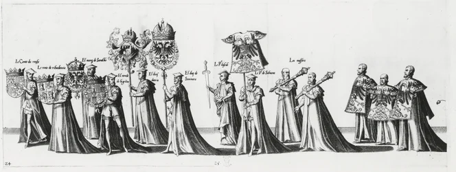 Imperial Arms at the Funeral Procession of Emperor Charles V, 1559