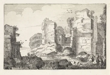 Landscape with Ruins and a Watermill (Landscapes) (Amenissimae Aliquot Requculae)