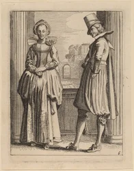 Two Figures in Costume