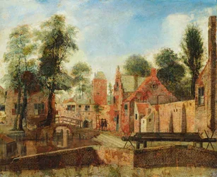 A View in a Dutch Town, Said to be of the Clothiers