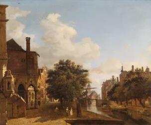 Architectural Fantasy with the Old Town Hall, Amsterdam