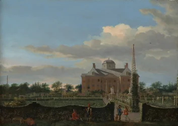 The Huis ten Bosch at The Hague and Its Formal Garden View from the South