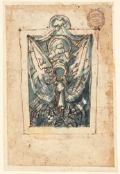 Page of a Sketchbook; Trophy of Arms