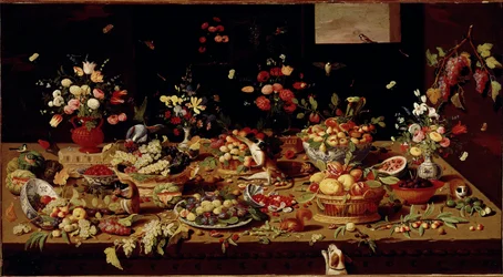 Still Life with Fruit and Flowers