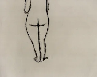 Female Figure Facing Away, c.2025