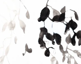 Leaves in Black and White, c.2018