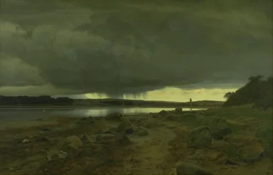 A Showery Landscape. Kalø Vig, Jutland