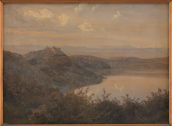 A View towards Castel Gandolfo, Italy