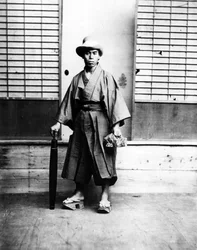Japanese Man wearing a European Hat